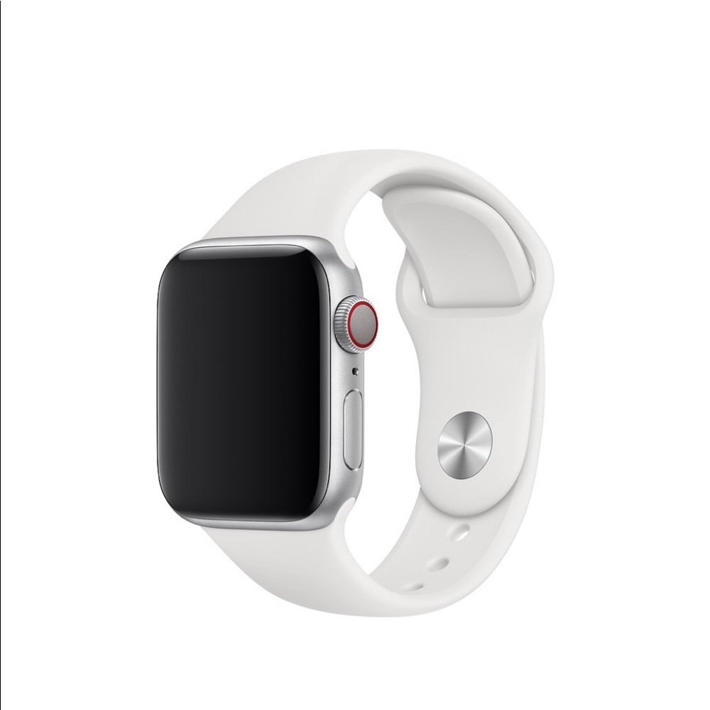 Authentic Apple Watch Sport Band 42mm White NYT